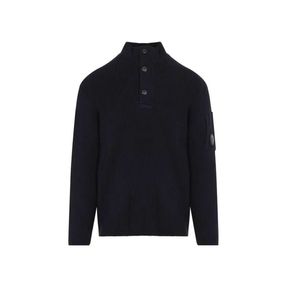 Cp Company Full Rib Half Button Crewneck Men